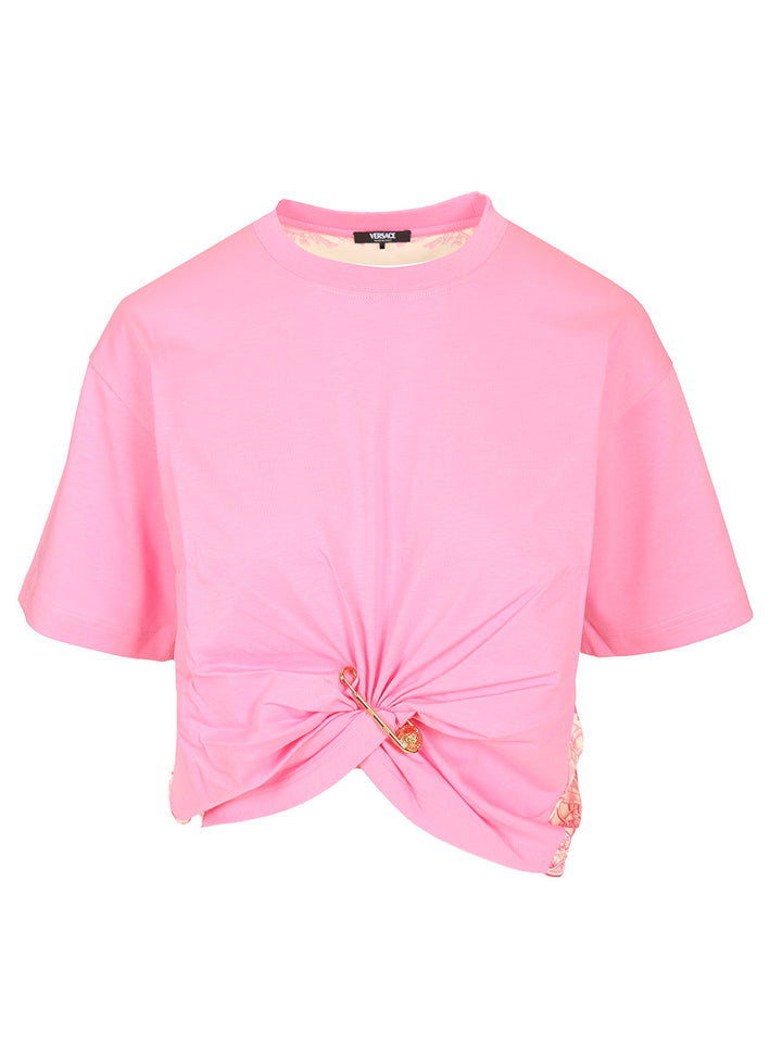 Versace Cotton Jersey T-Shirt - Rose | 7e5a0dba6bfe96ae7b75d01726c64bcbb95af729