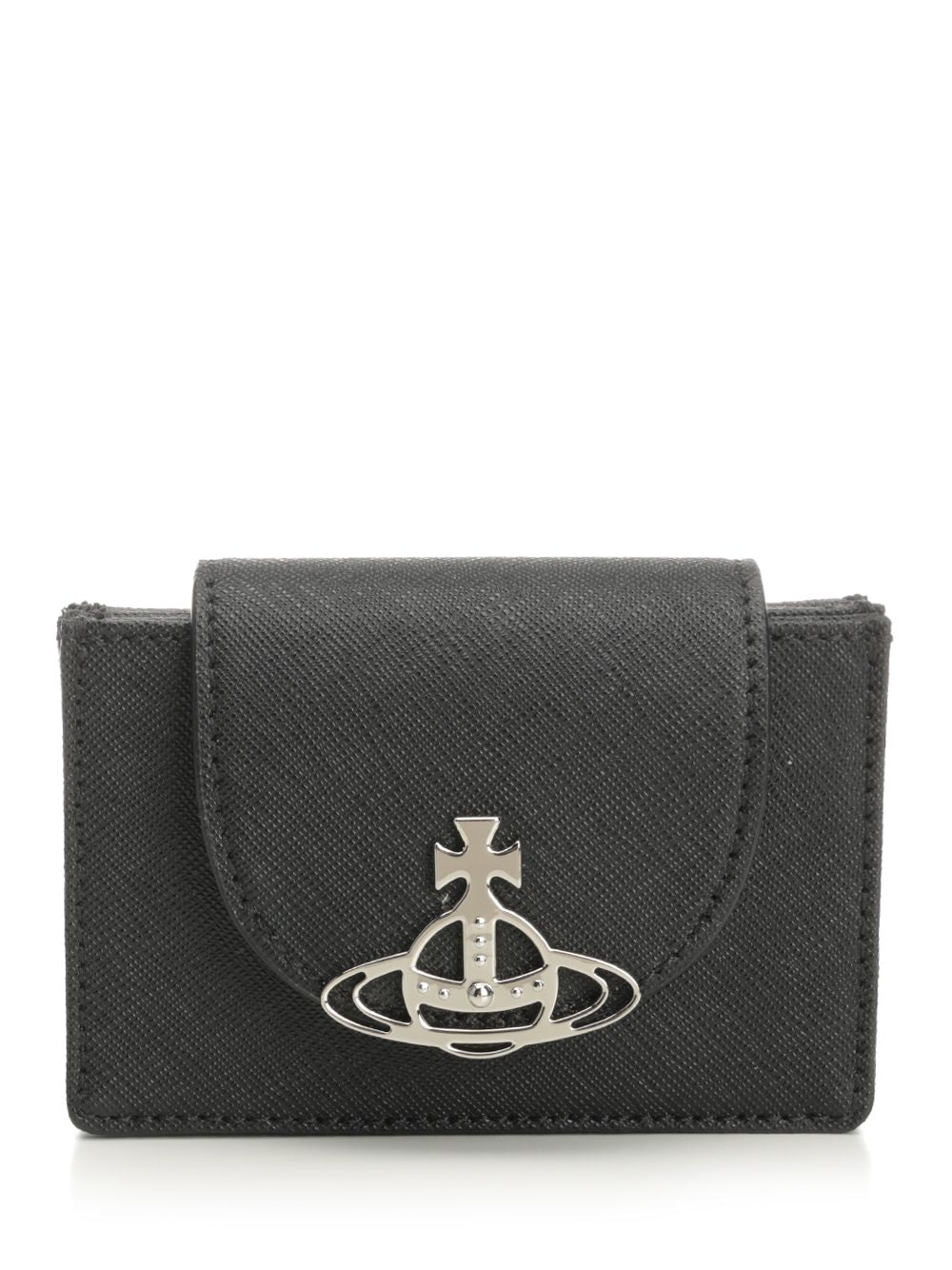 Vivienne Westwood Accordion Card Holder Wallets - Black | d41bfd799fbae89f904449cf5264fb6900fc9c51