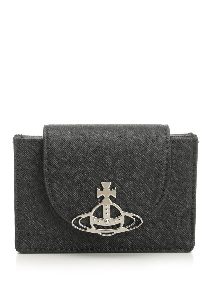 Vivienne Westwood Accordion Card Holder Wallets - Black | d41bfd799fbae89f904449cf5264fb6900fc9c51