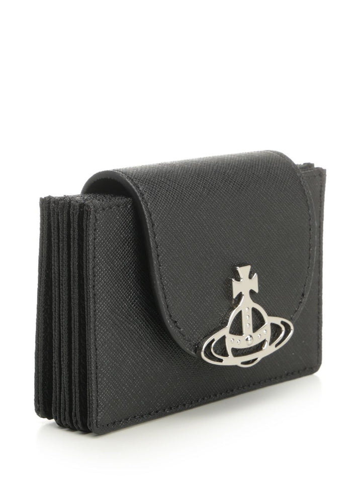 Vivienne Westwood Accordion Card Holder Wallets - Black | 5454068359eb24a7de515ac3e6462eaf94a37689