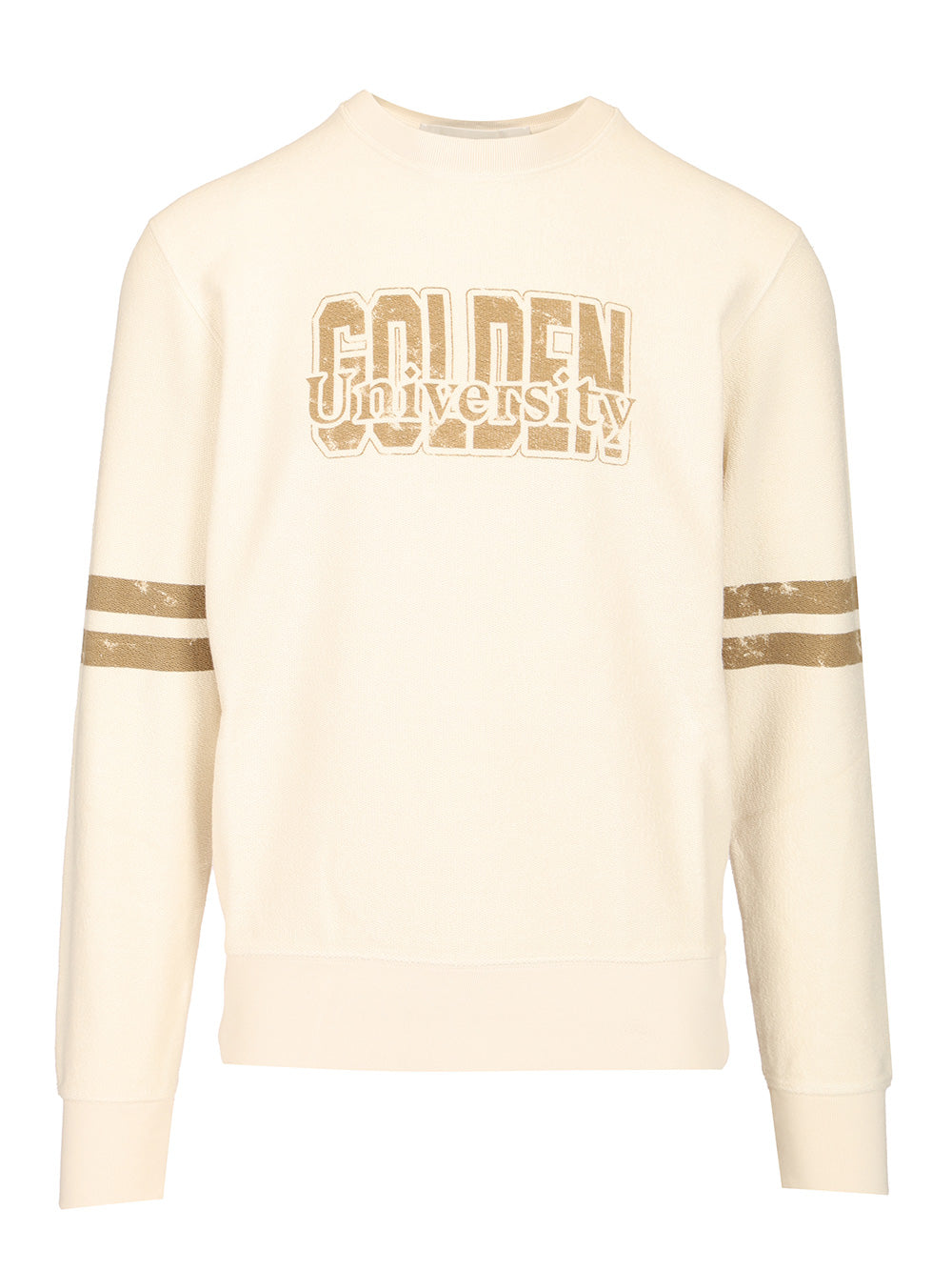 Golden Goose Deluxe Brand Cotton Sweatshirt Sweatshirts - Beige | f5bc01d9a4fd22a4b02e2dbdb042f7f23638998d