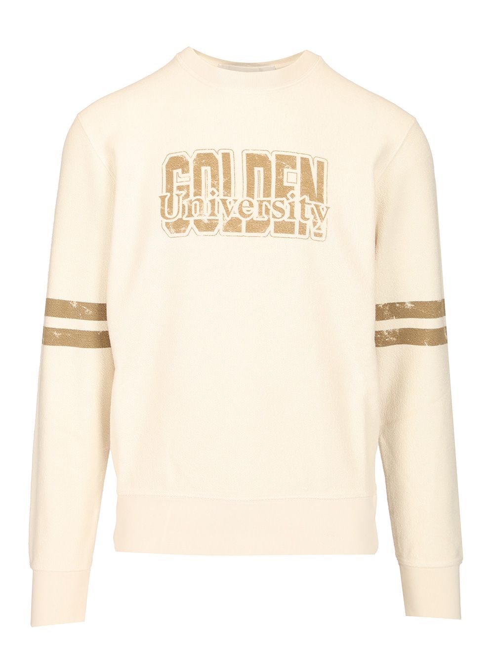 Golden Goose Deluxe Brand Cotton Sweatshirt Sweatshirts - Beige | 7477ed4595cf8ef2077c2e35eda4c447b59fd633
