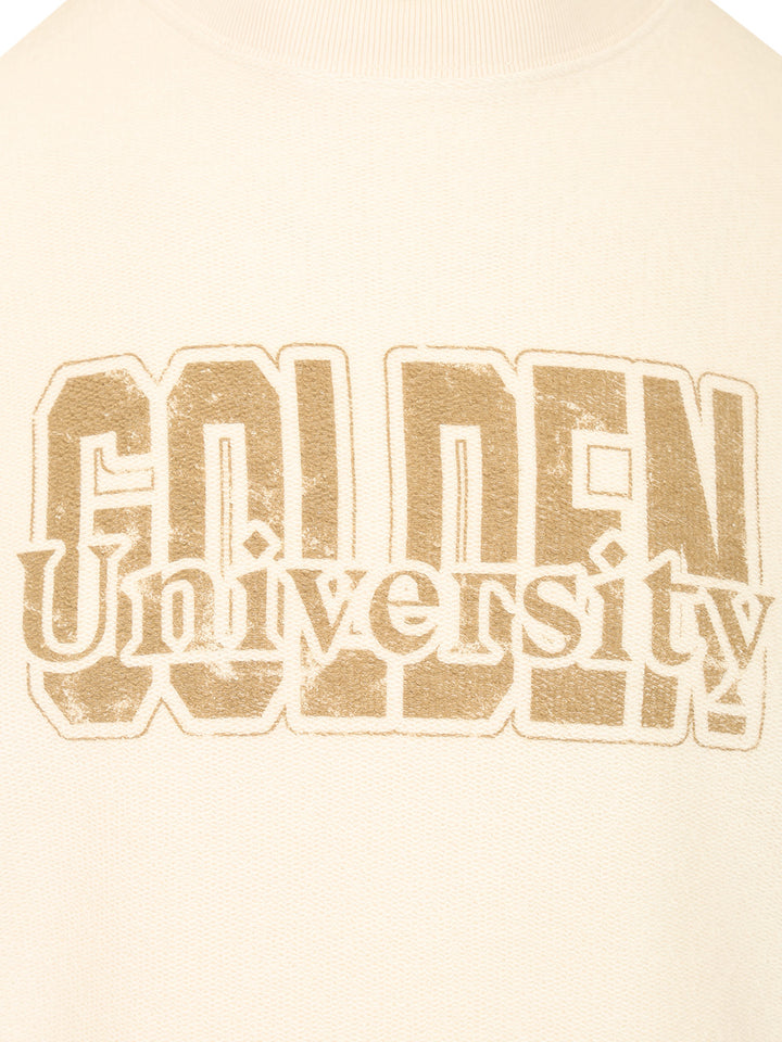Golden Goose Deluxe Brand Cotton Sweatshirt Sweatshirts - Beige | cb4aaaf028f5334d7acaf50be36da771538448ba