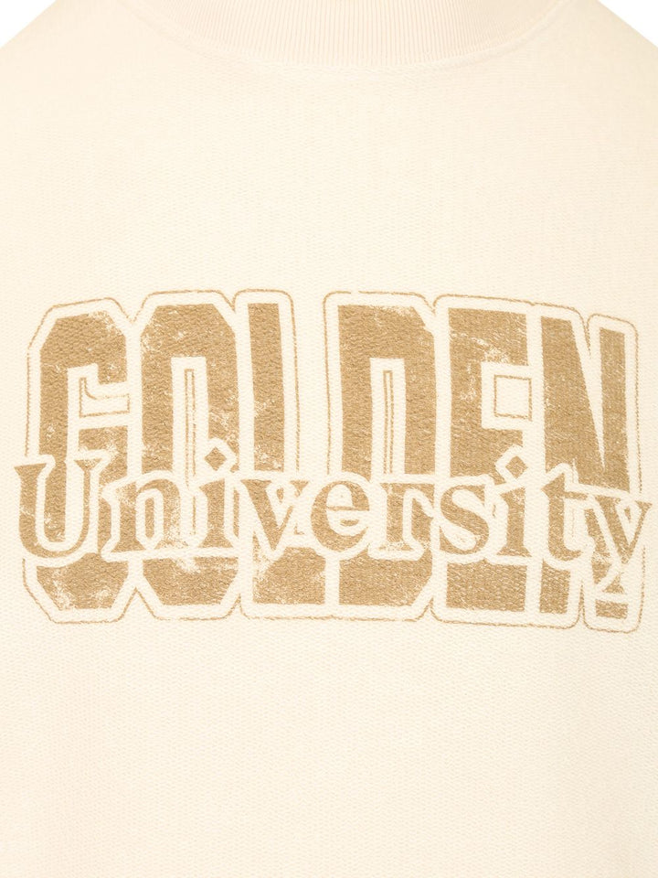 Golden Goose Deluxe Brand Cotton Sweatshirt Sweatshirts - Beige | 7bc70a22c82686a1a5a6a2e764f51e804e62e8d2