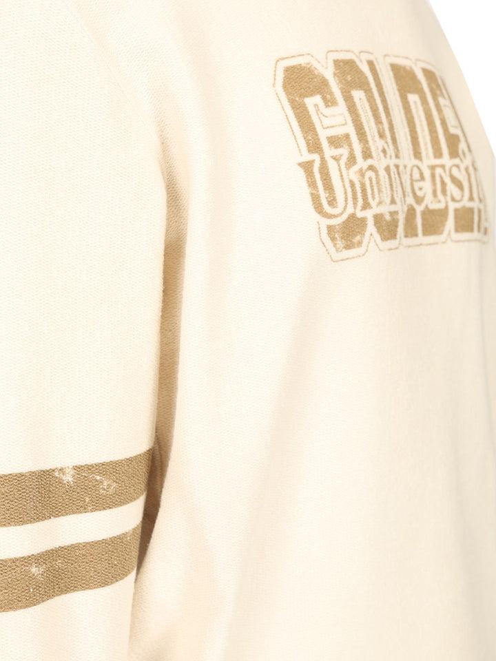 Golden Goose Deluxe Brand Cotton Sweatshirt Sweatshirts - Beige | 038d32c8e56d5031a89e91c45e715d75cfe63b80