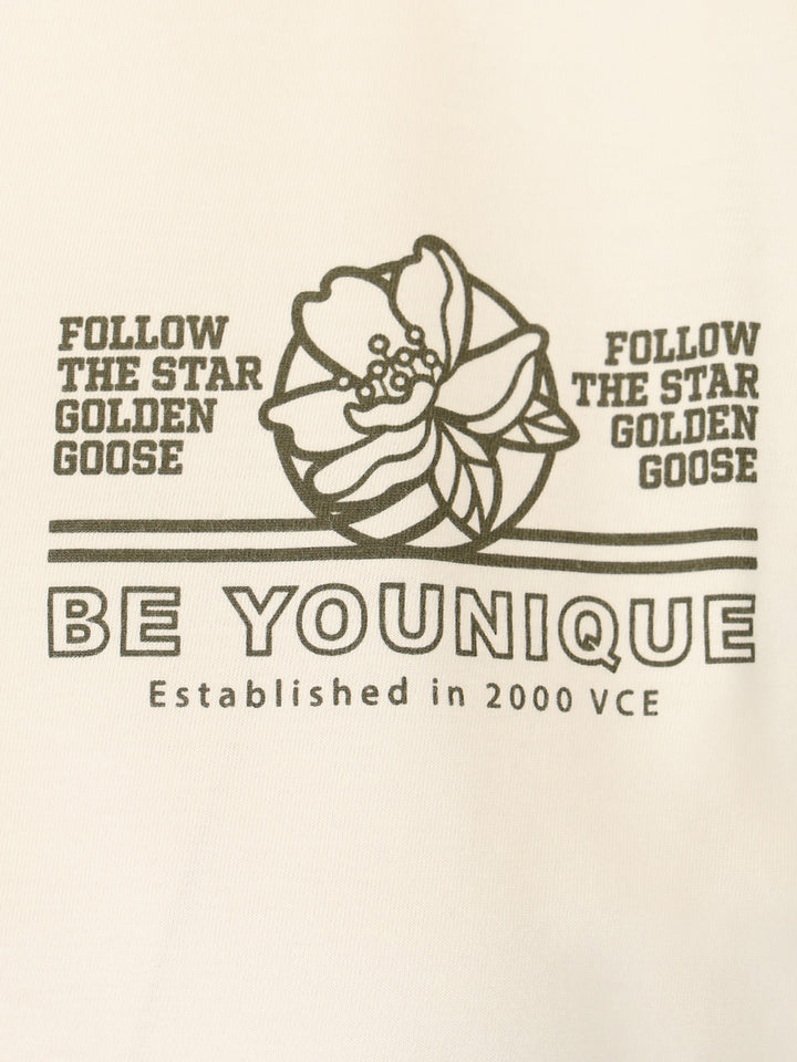 Golden Goose Deluxe Brand Cotton Jersey T-Shirt - White | 68799ec540b90737080f889ac5effb42f1813701