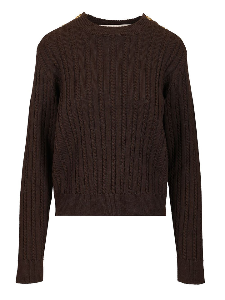 Golden Goose Deluxe Brand Cable-Knit Sweater Knitwear - Brown | 73ad35afb464b5ead77ba3d47e50c084071cedc5