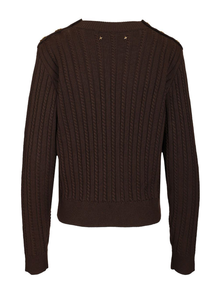 Golden Goose Deluxe Brand Cable-Knit Sweater Knitwear - Brown | 9827b1f94c228797b6de8a591d1a5062df87eefc