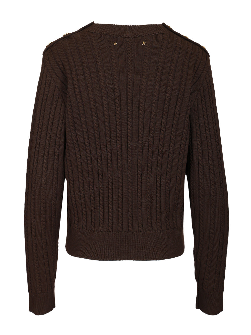 Golden Goose Deluxe Brand Cable-Knit Sweater Knitwear - Brown | 827bd14ee2cf35790fffc86aedffcf5ba9cd705b