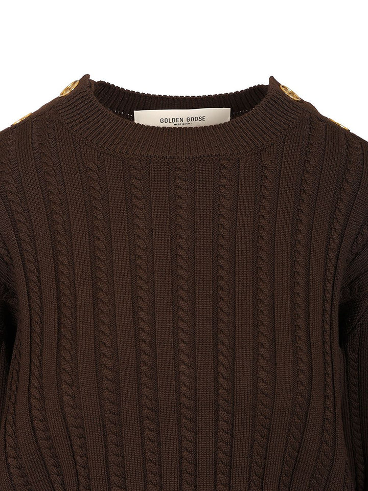 Golden Goose Deluxe Brand Cable-Knit Sweater Knitwear - Brown | 6825c43065b0bd86bb48f84a43d5d66d819327e4
