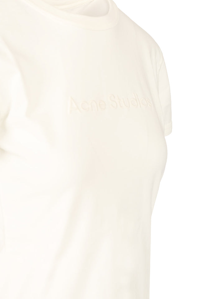 Acne Studios Organic Cotton T-Shirt - White | 7f1833b75a85801b52656e712ea74f6525090b14