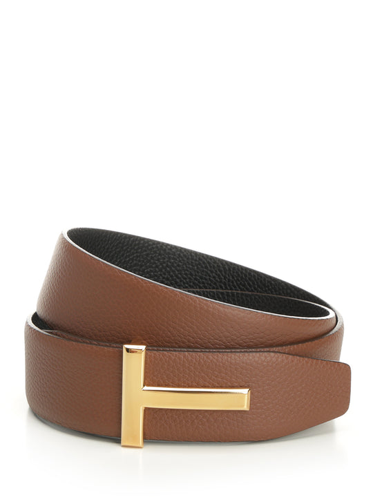 Reversible Belt Belts Brown