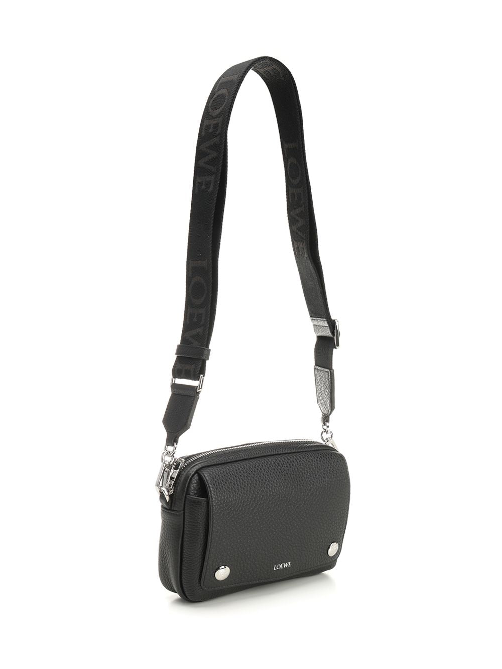 Loewe Messenger Pebble Crossbody Bags - Black | 6d1c56e77192f8a141fed0392fcb04bc8ff25057