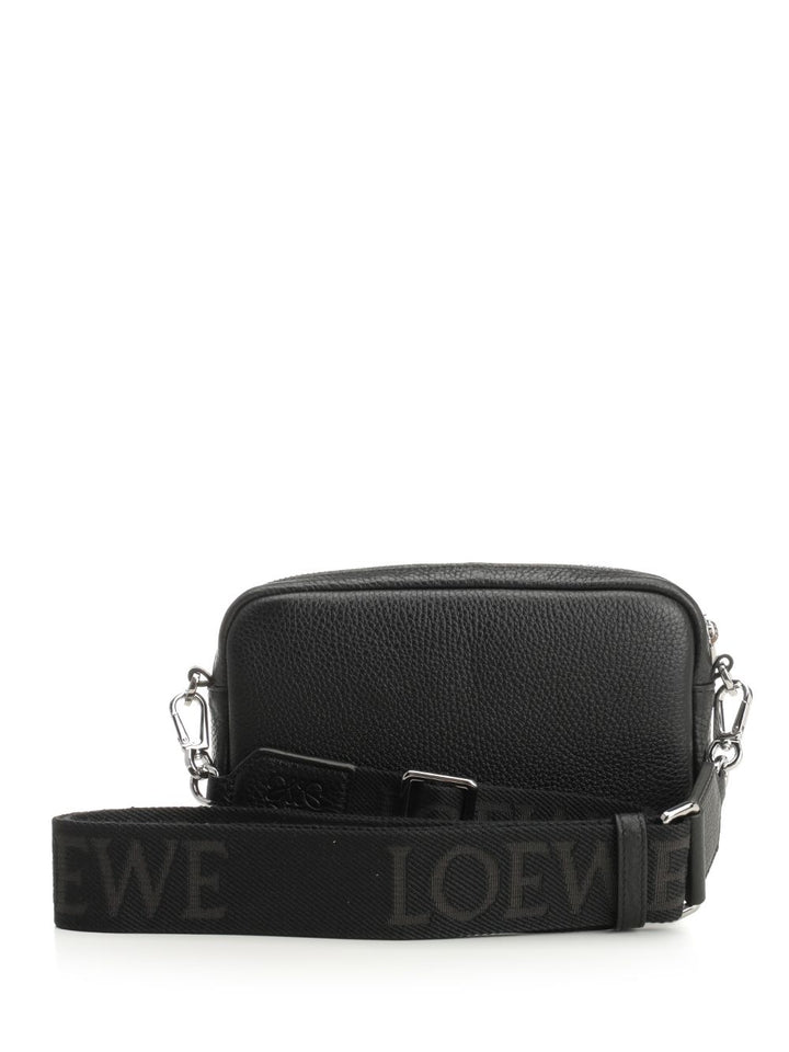 Loewe Messenger Pebble Crossbody Bags - Black | fb41cf6cb41cd56fac0d9b34d67b34b7898c6c80