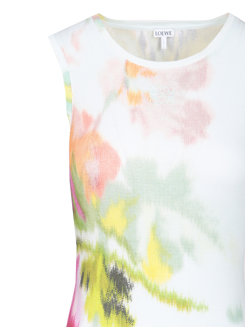 Loewe Ribbed Cotton And Silk Dress Dresses - Blue | 0f69d1a0f95fb2c38d7d4760f8abd0951e07d63a