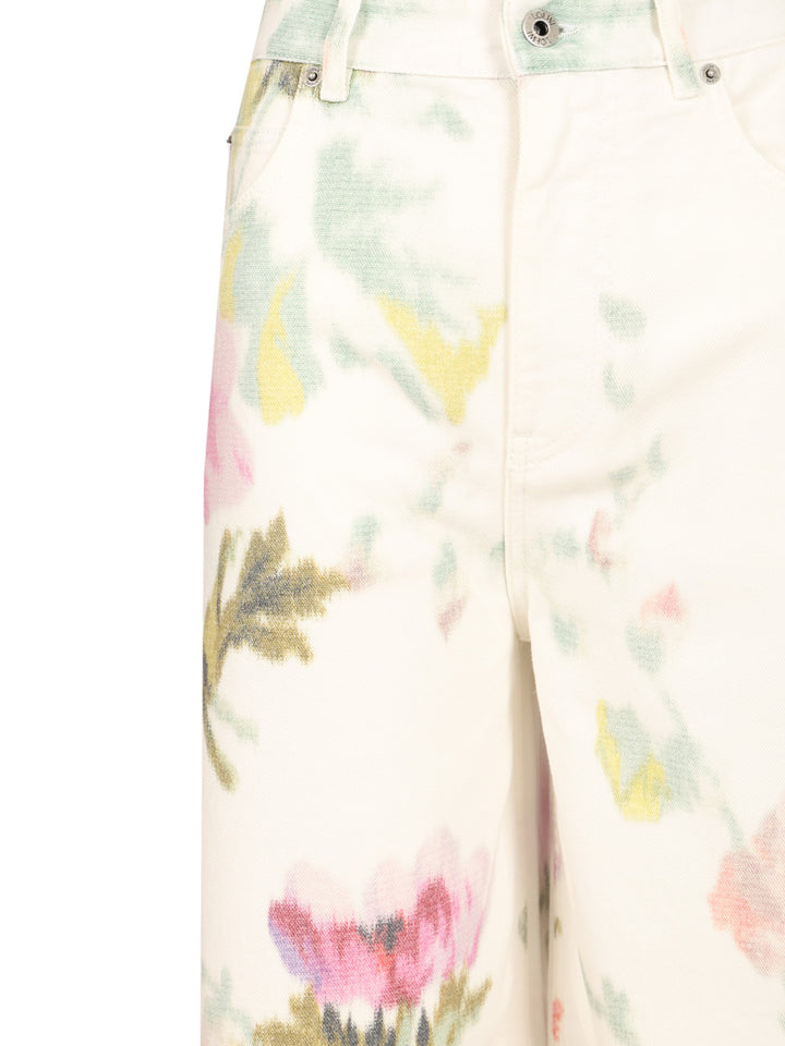 Loewe Digital Floral Print Jeans - Rose | f83ce70242b4ac56ac579e10aaebe0b847944b45