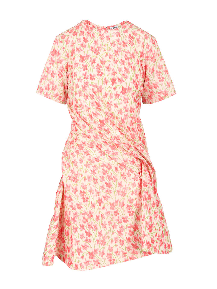 Loewe Silk Blend Taffeta Dress Dresses - Rose | 88234dc470d2b940be184fd1197c441300c6944f