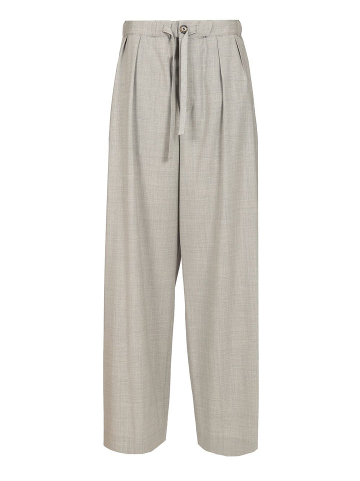 Loewe Wool Drawstring Trousers - Grey | ab37f2c3401688af6b47e92c355bd0f5e803b20d