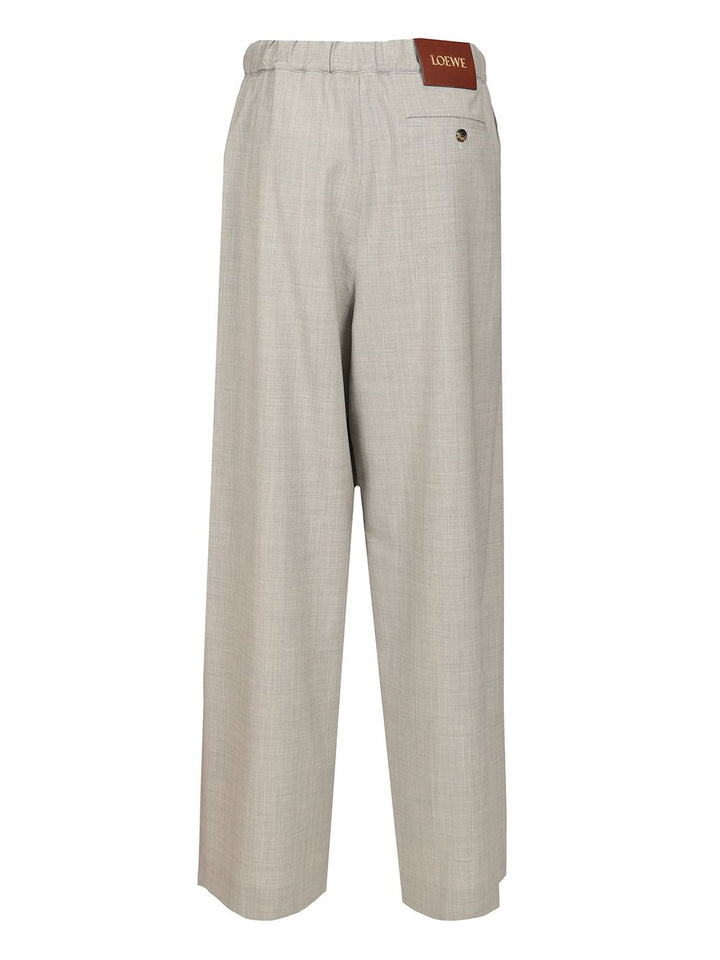Loewe Wool Drawstring Trousers - Grey | e5e57327afb1f5c5cfb943e7245083e10a9ac4ce