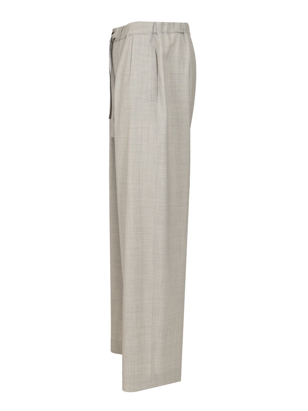 Loewe Wool Drawstring Trousers - Grey | 47adb0fe0a42d995555f2d55a6ce8563ece2ebaa