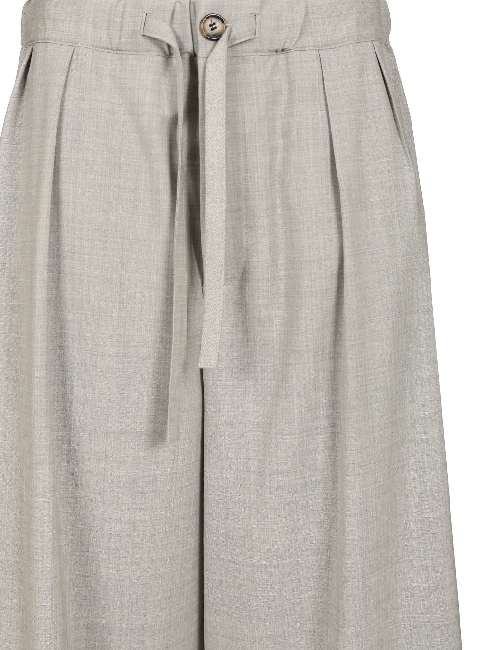 Loewe Wool Drawstring Trousers - Grey | 2bc54ff6652dda261312e066accbfb440aff42f6