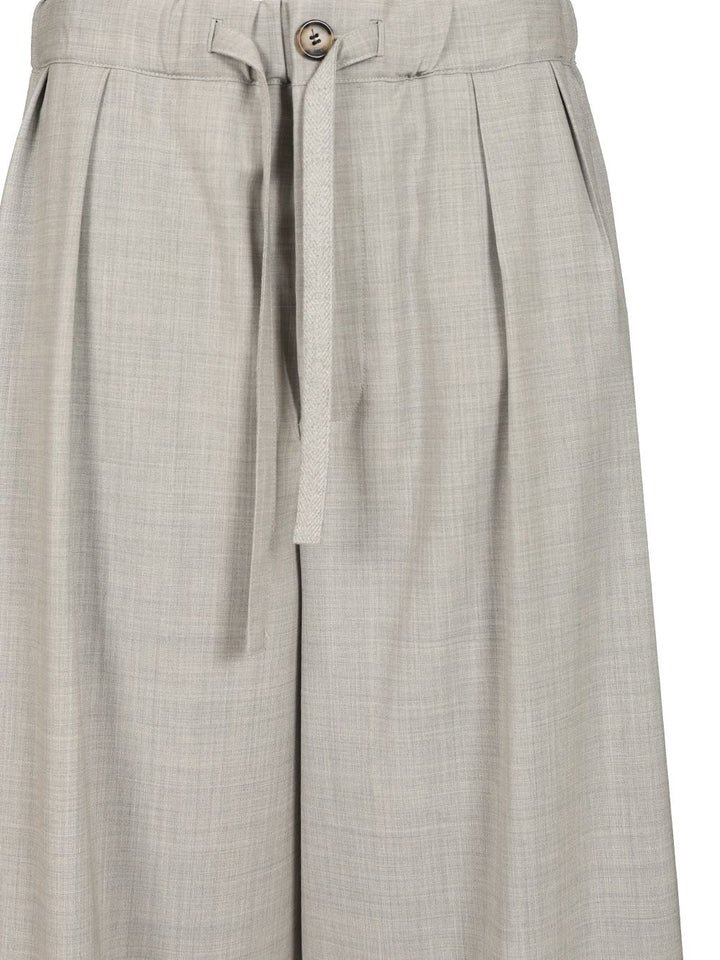 Loewe Wool Drawstring Trousers - Grey | 2bc54ff6652dda261312e066accbfb440aff42f6