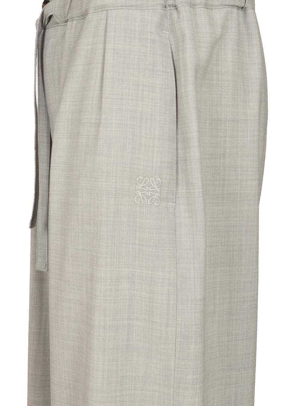 Loewe Wool Drawstring Trousers - Grey | c5b09c3a9b698e3fa06e533e0aca052d94a3dc3a