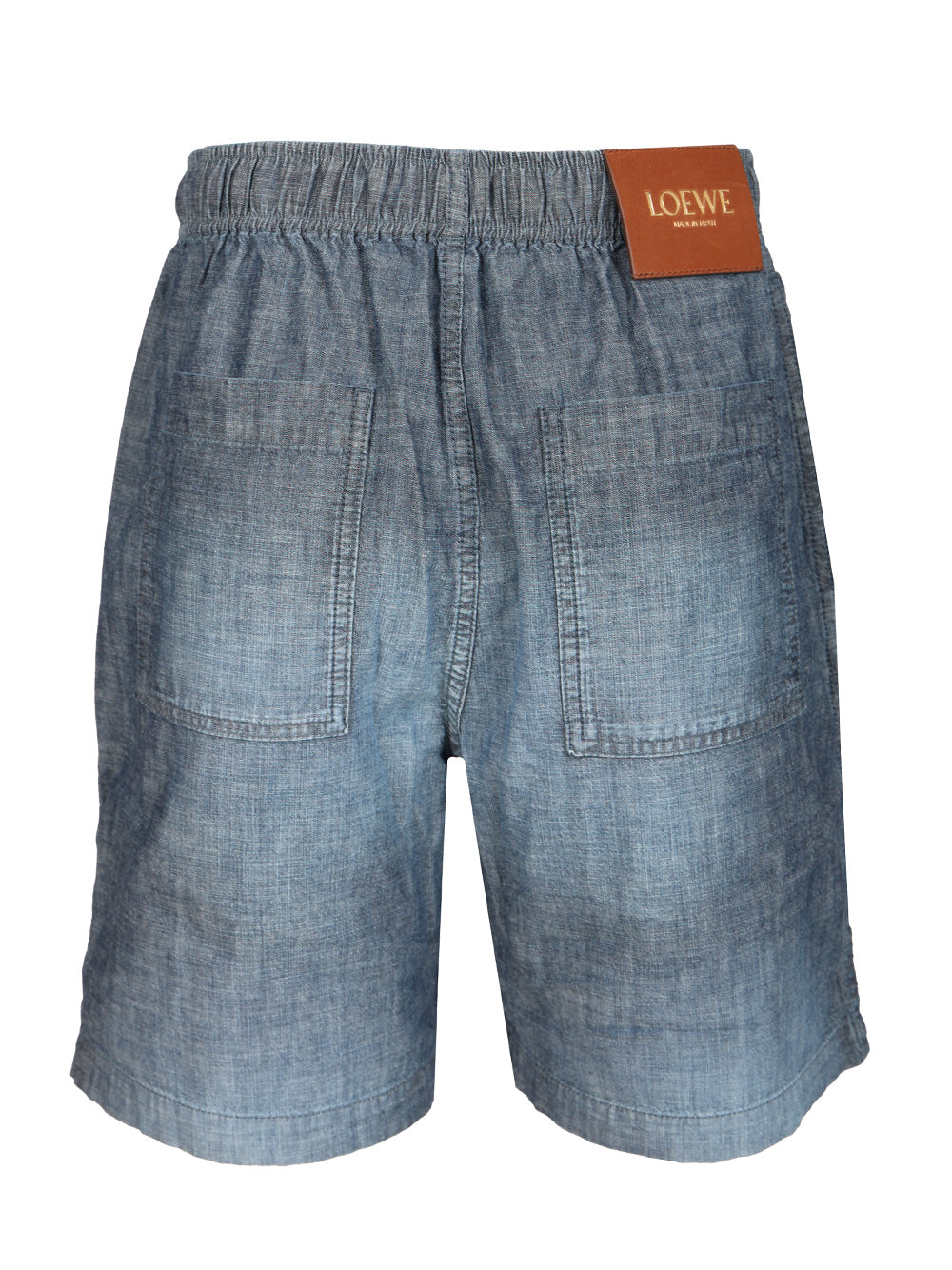 Loewe Délavé Chambray Shorts Trousers - Blue | 37185f6cdbd13f530a3eb1f776f336c7992f3e2b