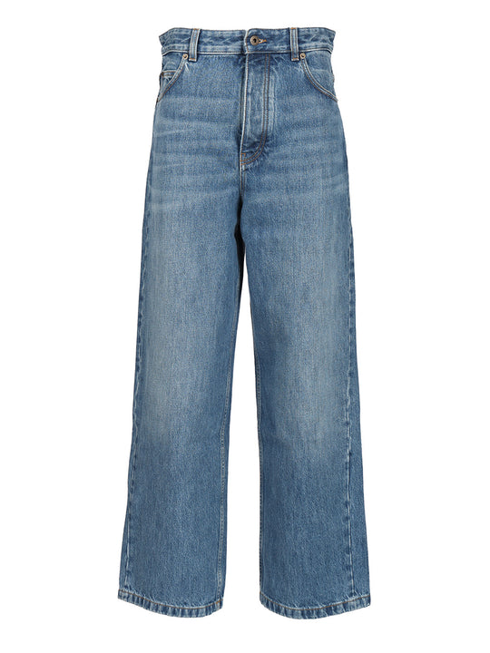 Cotton Denim Jeans Blue