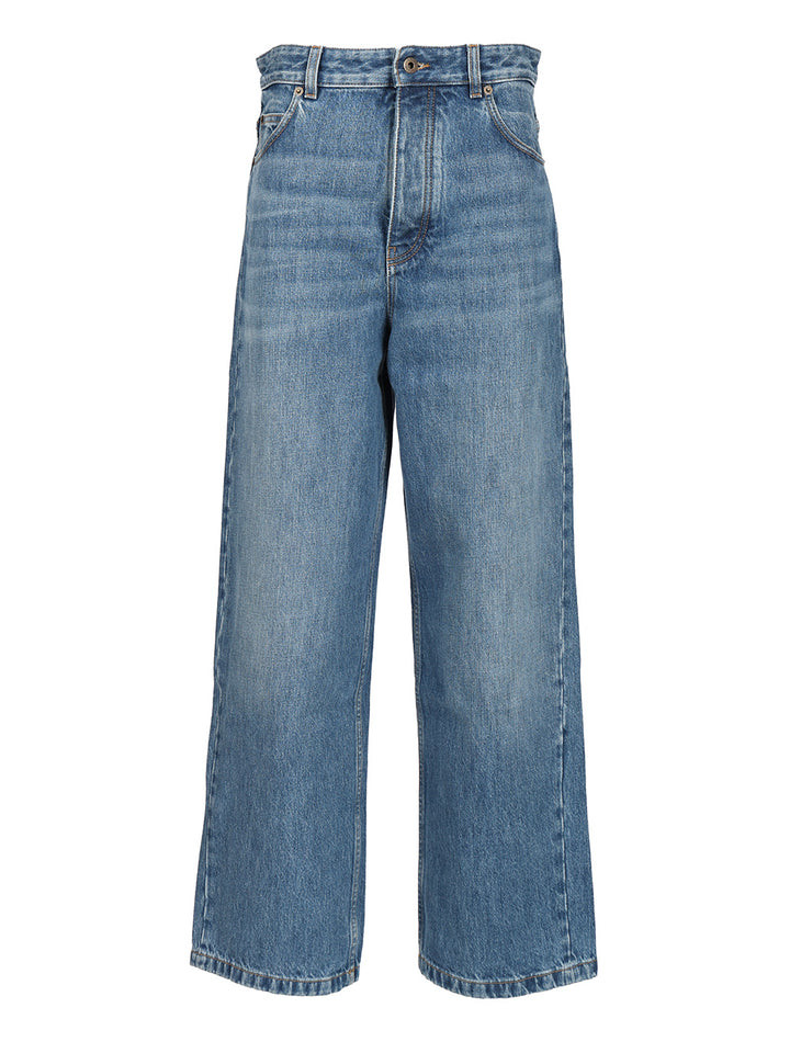 Loewe Cotton Denim Jeans - Blue | f6bf7262c209cffb51a6a1c06dfc363a0c0e8754