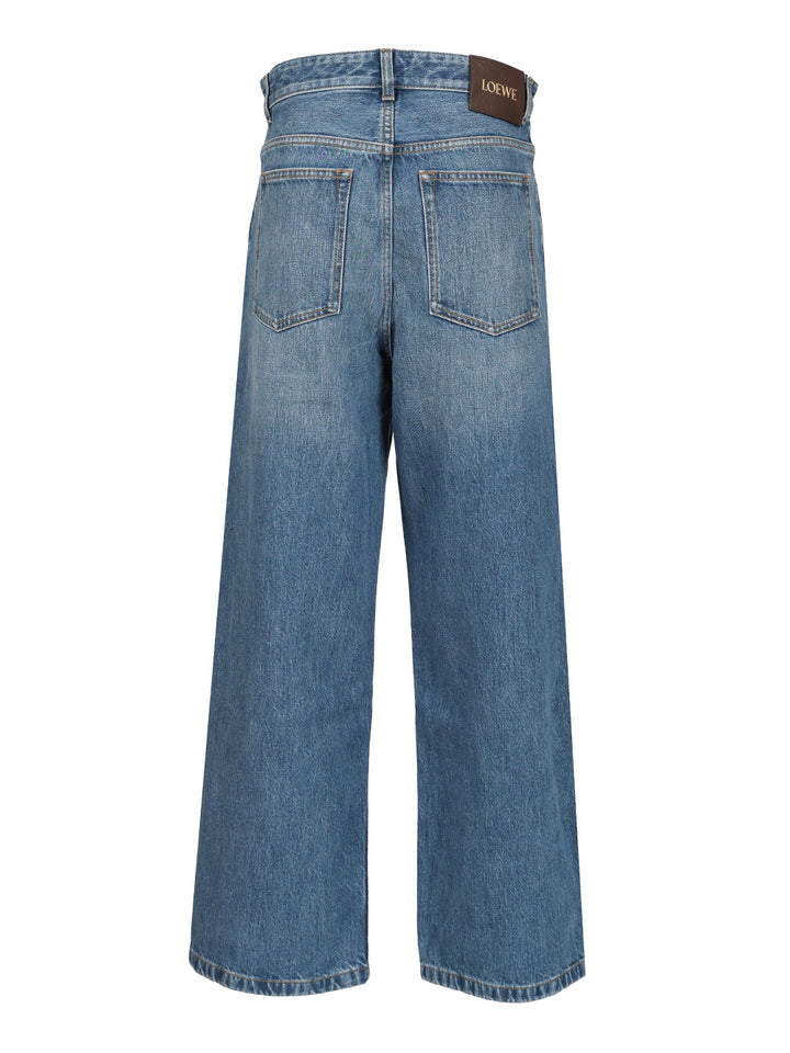 Loewe Cotton Denim Jeans - Blue | 69b8678ebf222e191fbd52c30235cac681e017d8