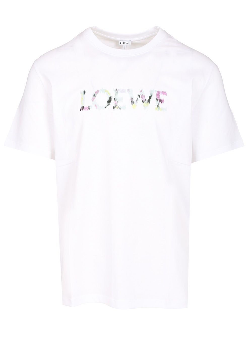 Loewe With Loewe Embroidery T-Shirt - White | 8f82c130854d5e19fa29328483e416cb9c6b86b6
