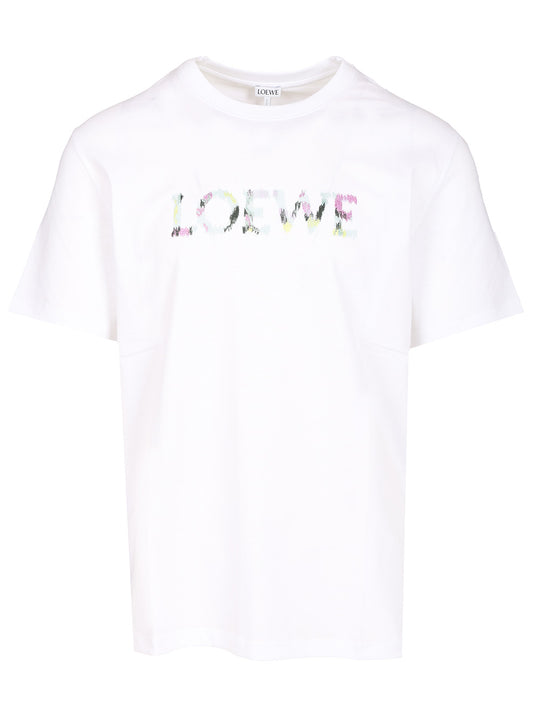 With Loewe Embroidery T-Shirt White
