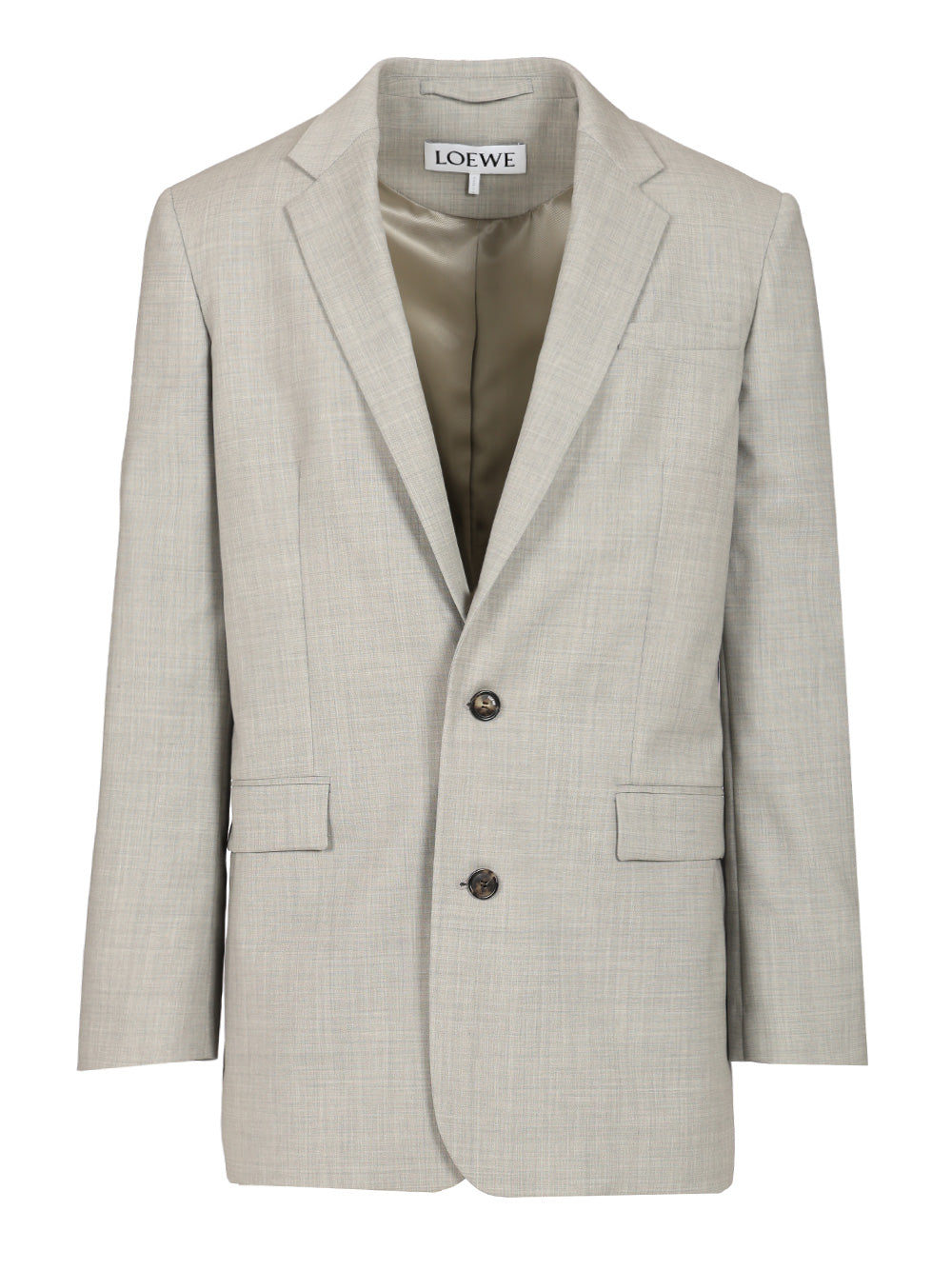 Loewe Single-Breasted Tailored Jacket Jackets - Grey | 1d829409d07a2af2d7d9524153850735e6a07f7d