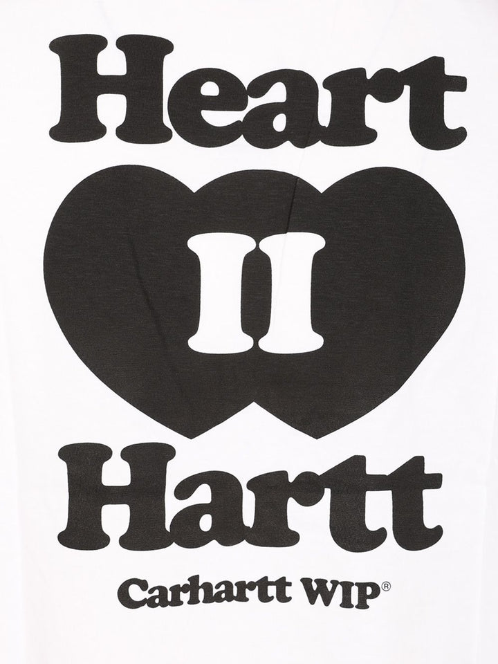 Carhartt Wip Heart Ii Hartt T-Shirt - White | bdb50675c0e2df9aa3460628c2528cfa0ae9d29c