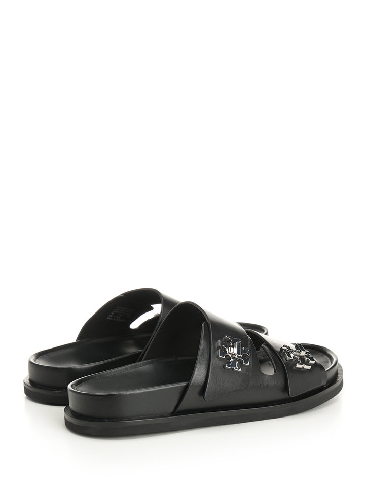 Tory Burch Sporty Slider Sandal Scarpe basse - Black | 43724f0b7915448944fc8be40397e06602948be6
