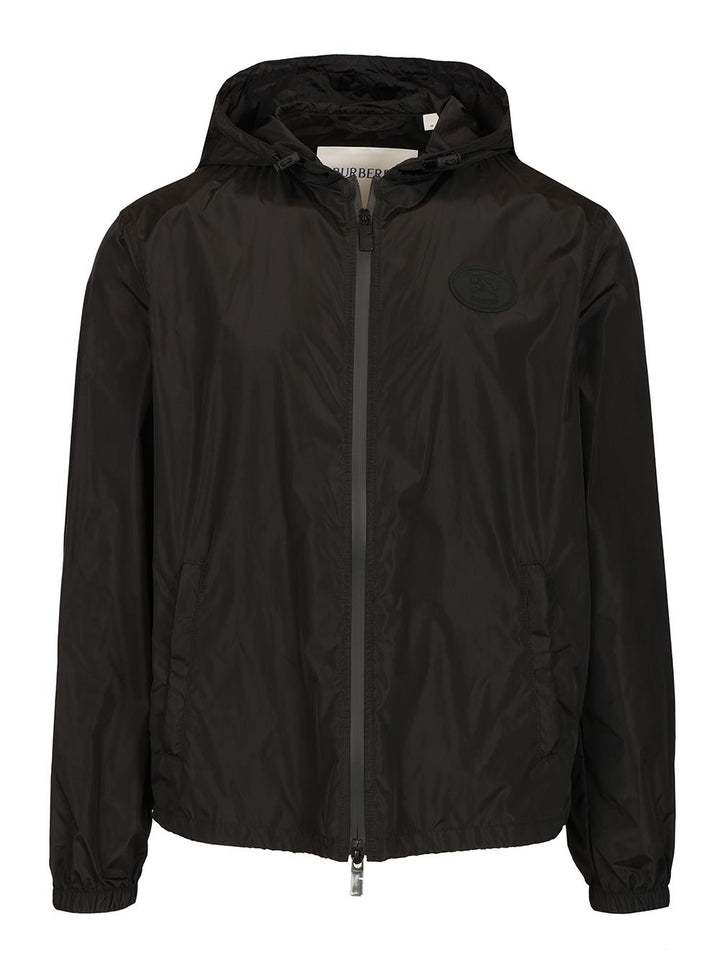 Burberry Burberry Knight Stamp Nylon Jacket Jackets - Black | 72d4b726b1a8a0491084735d0139a502676e24c4