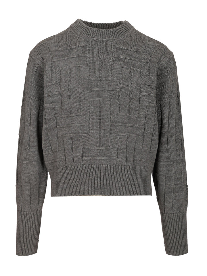 Kenzo Kenzo Weave Knitwear - Grey | ec7af5ac7e6a3a0516d053632b3f04c5d3c41ce8