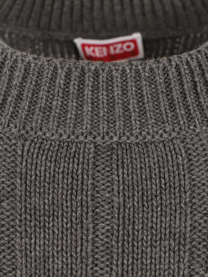 Kenzo Kenzo Weave Knitwear - Grey | 12a3821539af1cbc68403bf062c2b942ef3b6dbe