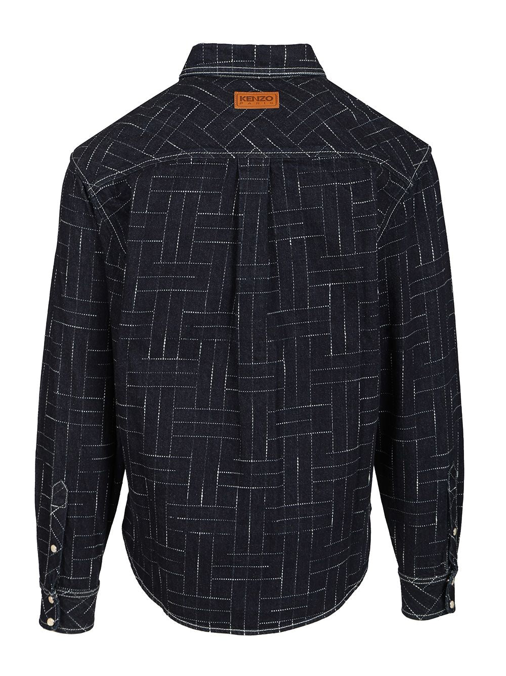 Kenzo Weave Shirts - Blue | 2f603fc440f0c824e6f5db311cab7670ba593257