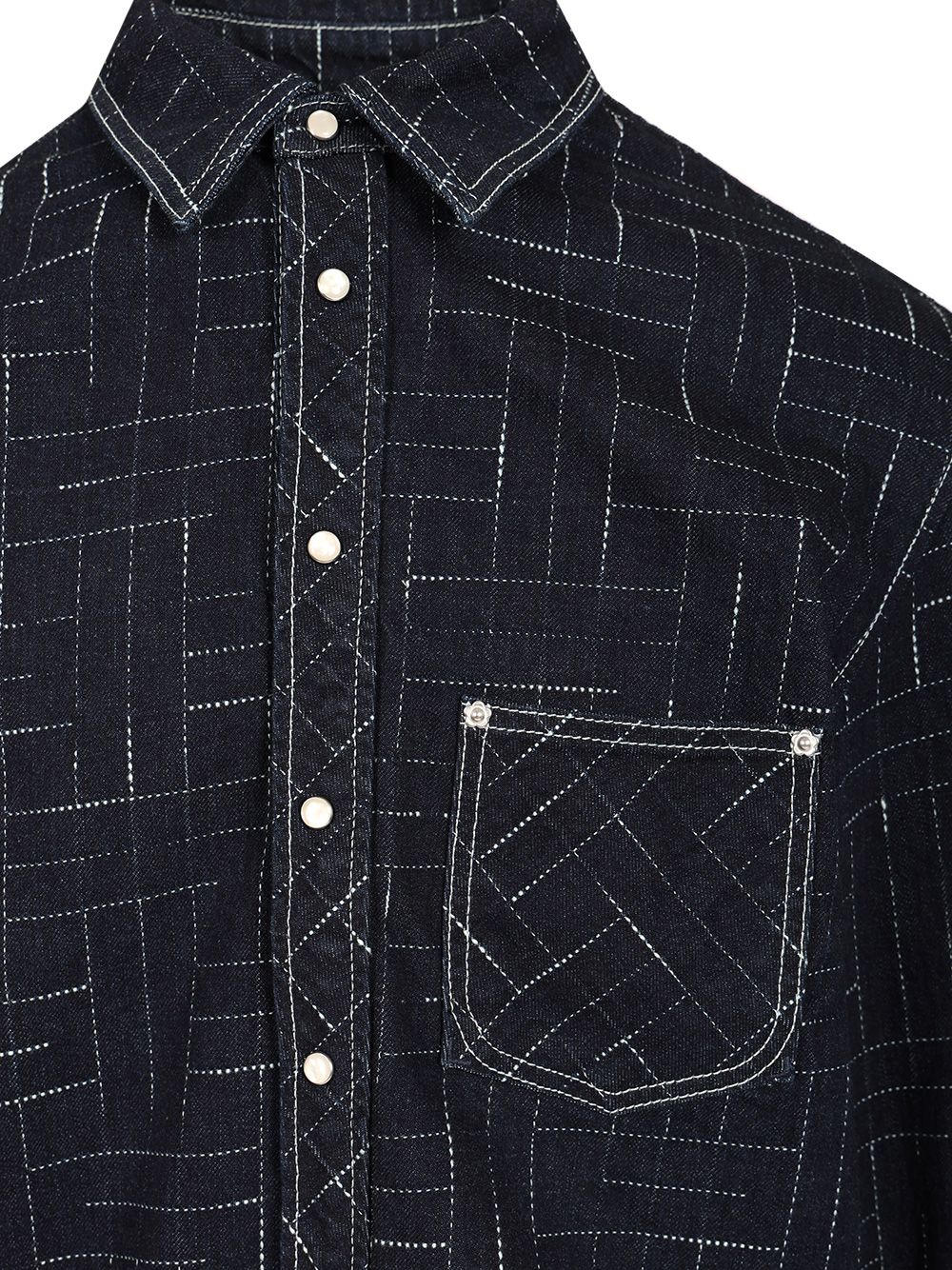 Kenzo Weave Shirts - Blue | 7bdedd4d5e155946c13a2382857c77509e3d48d6