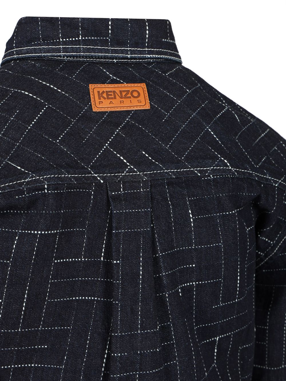 Kenzo Weave Shirts - Blue | 840d08351eb302e796b99b5bdad84b3880e956ec