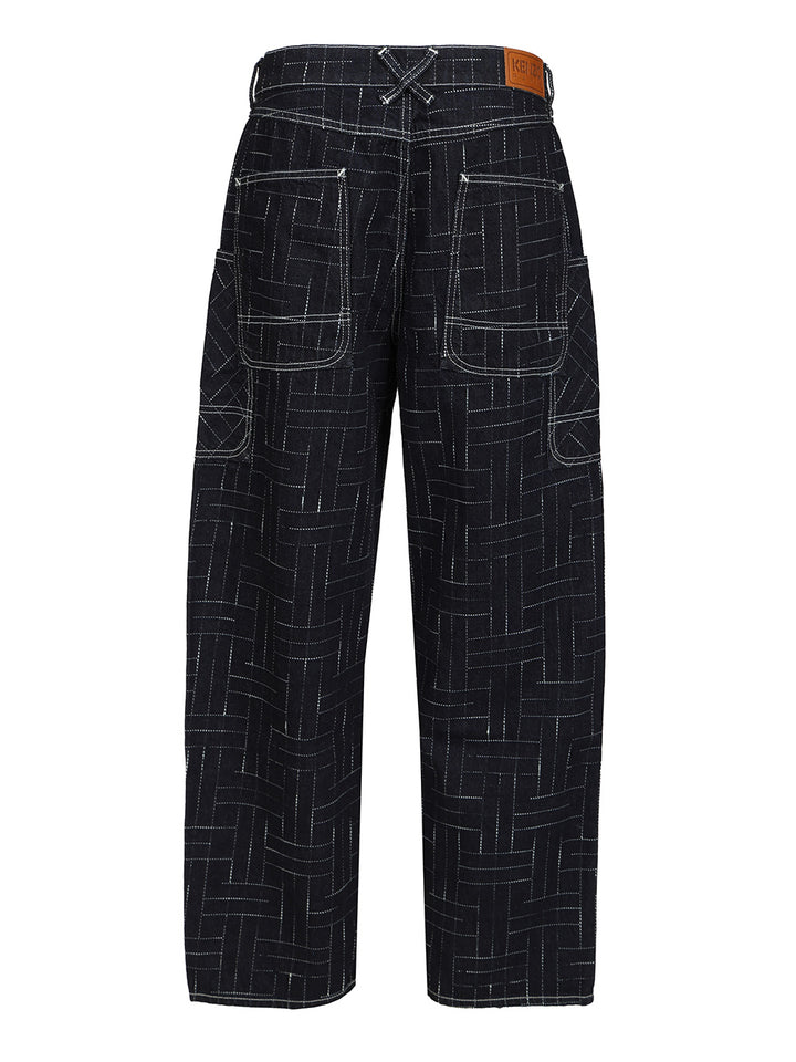 Kenzo Weave Jeans - Blue | dcb85c097a50916405bdf3ac50d9971eba0370e2
