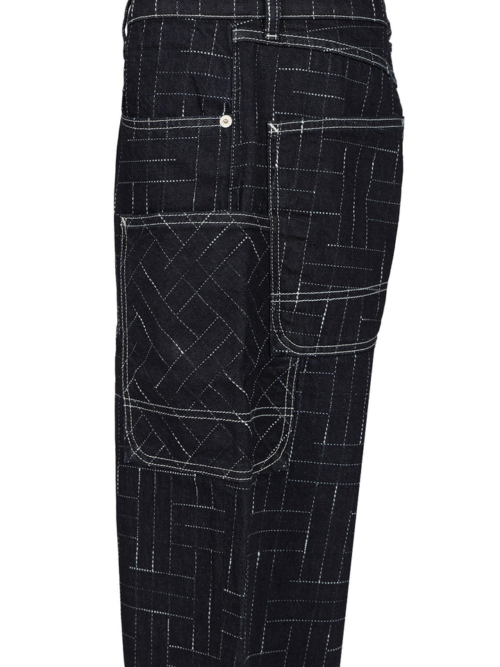 Kenzo Weave Jeans - Blue | 69ba487ea00f0de20bd110220c2d47efcb512b3d