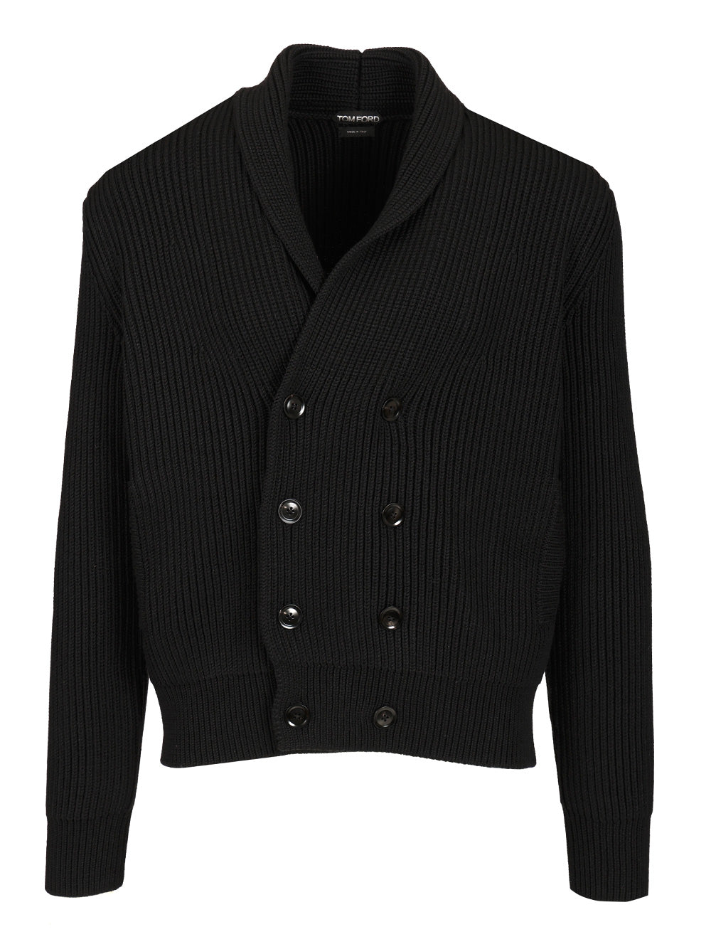 Tom Ford Double-Breasted Cardigan Knitwear - Black | 17ad97316b6fcbbbdb3fa650eebed692904c62d2