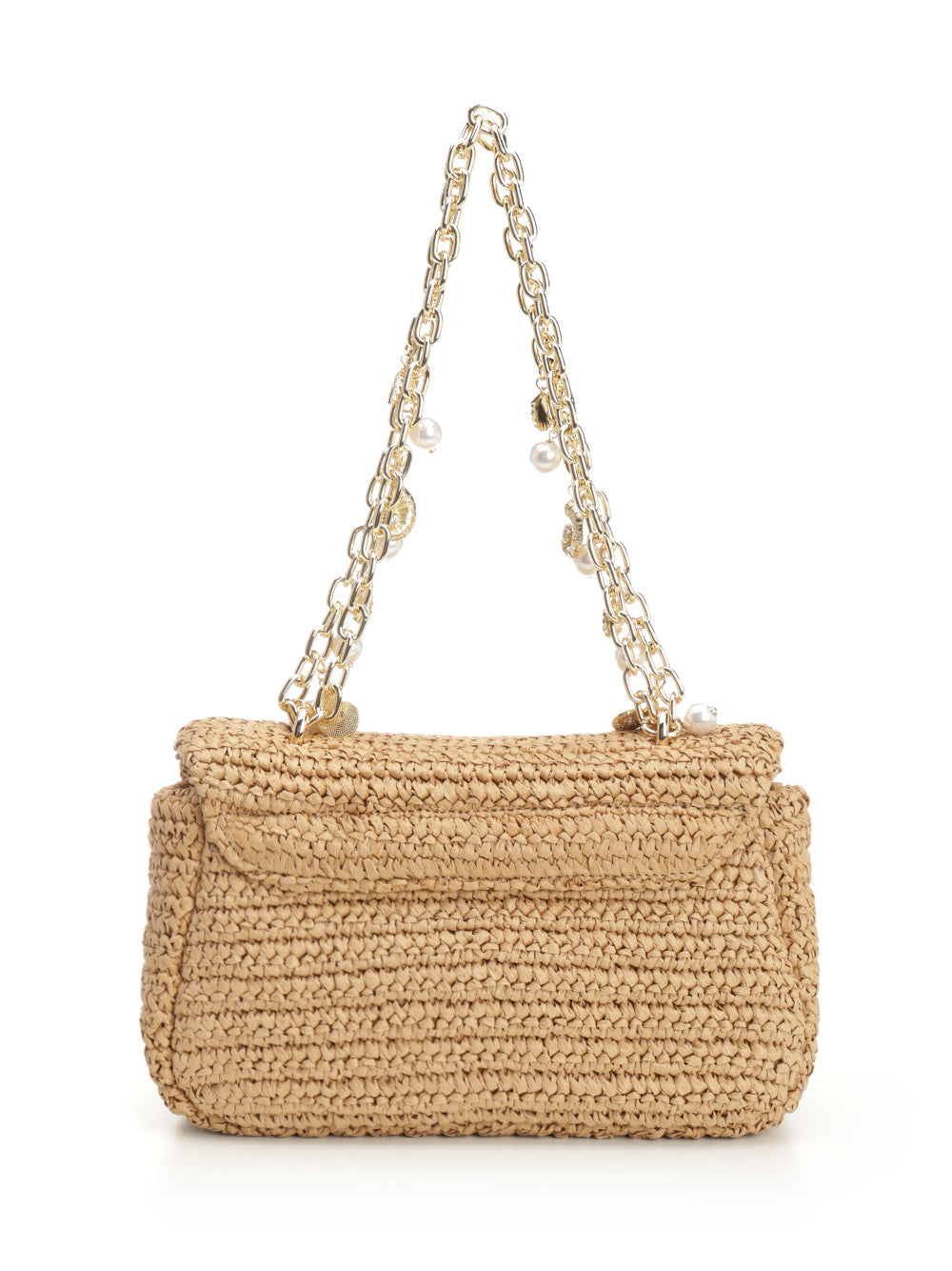 Self-Portrait Raffia Bow Charm Shoulder Bag Handbags - Brown | 1eaca9460e5b83f97c57a49d4d1466f6143671d0