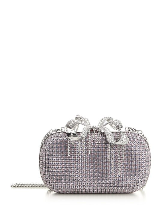 Mesh Clutch Handbags Violet