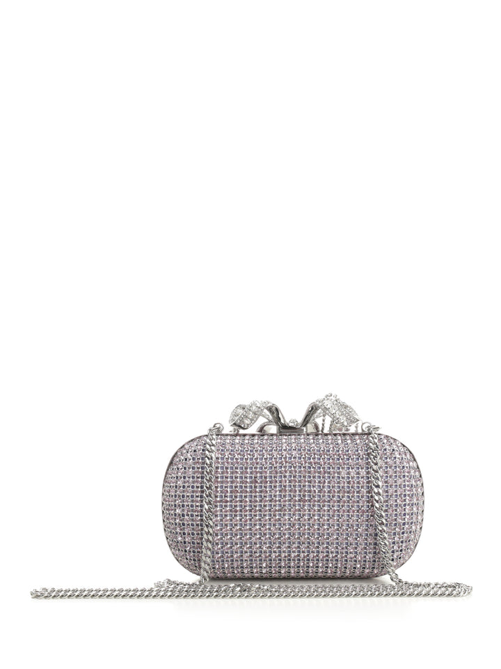 Self-Portrait Mesh Clutch Handbags - Violet | ba5ba6c8dab43a393254b10d1de8d8e821a46491