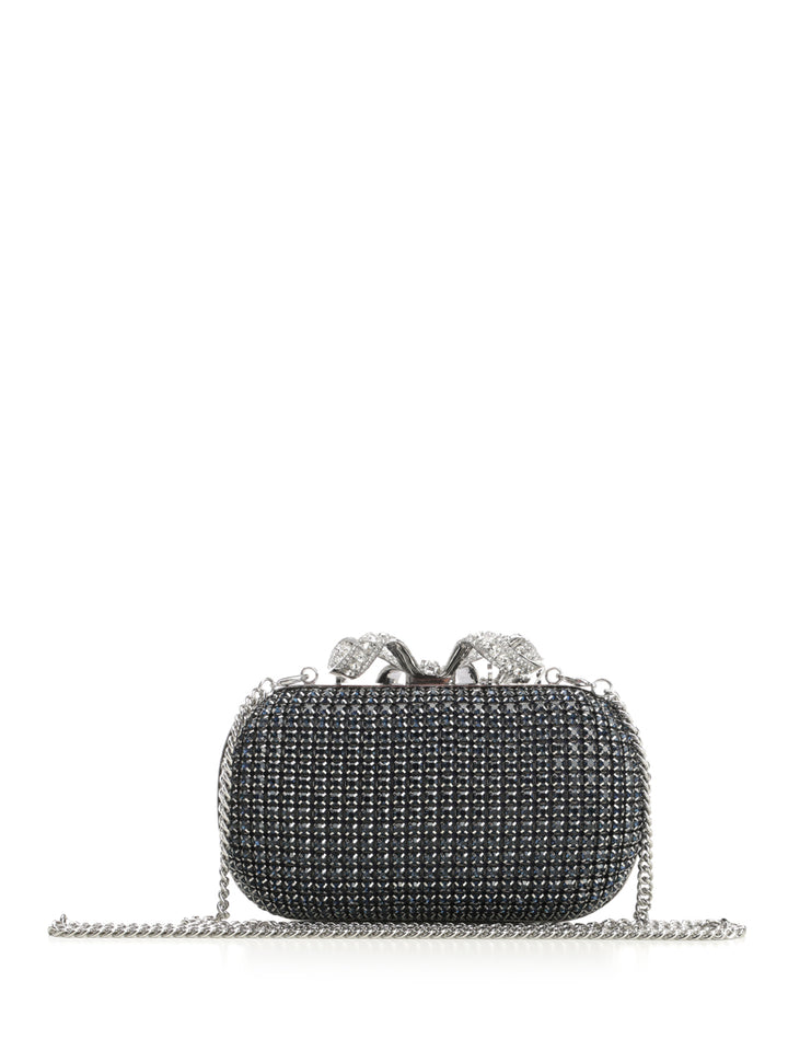 Self-Portrait Navy Chainmail Clutch Handbags - Blue | 7840c0295807102681b1fee44d623dc2c31e1810