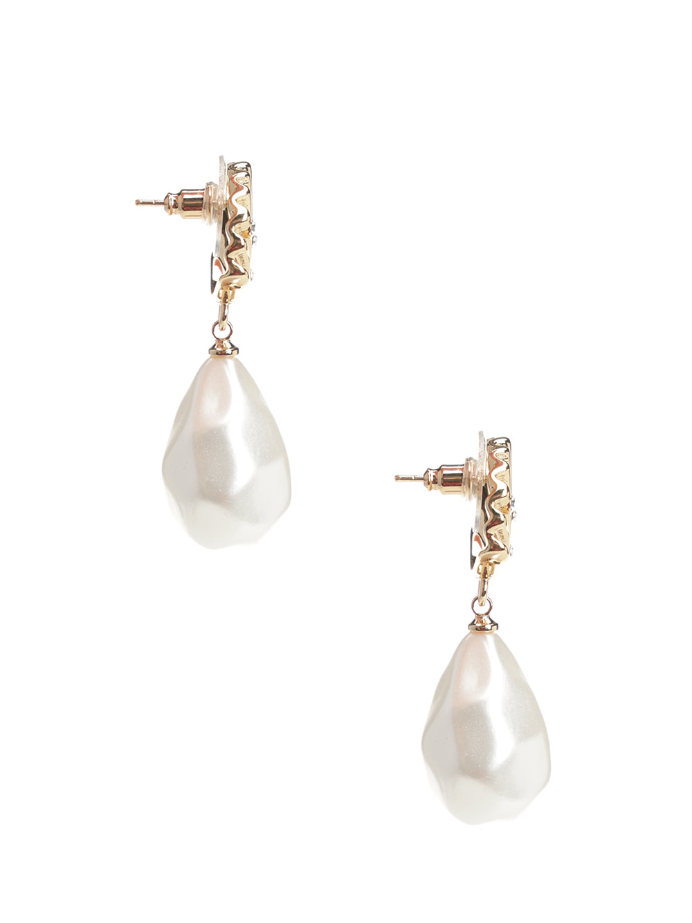 Self-Portrait Shell Earrings Jewelry - Gold | 9c619c552485100a455c9bffcdc547f2a2c5fccc